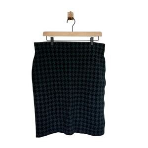Ann Taylor Factory Houndstooth Skirt - Large